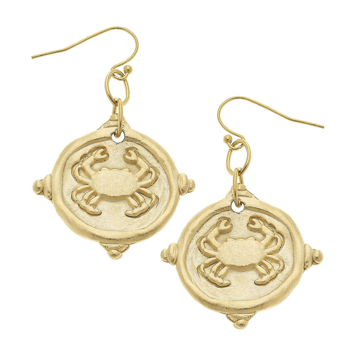Crab Drop Earrings