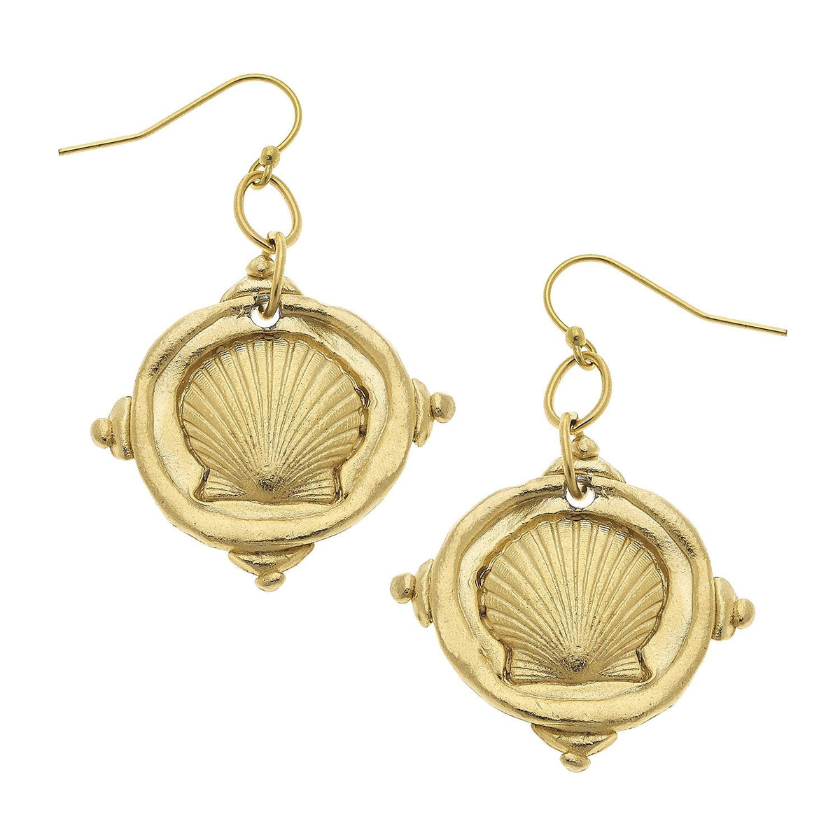 Sea Shell Drop Earrings
