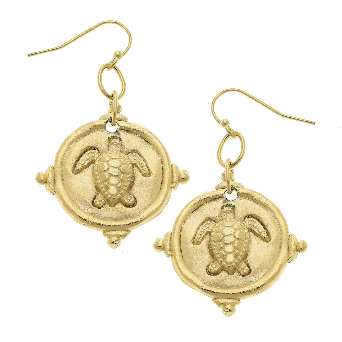 Turtle Drop Earrings