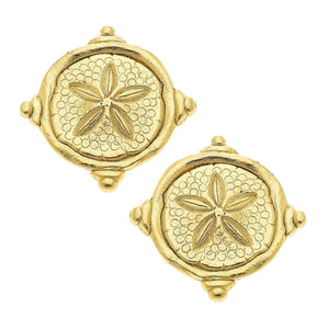 Sand Dollar Intaglio Studs