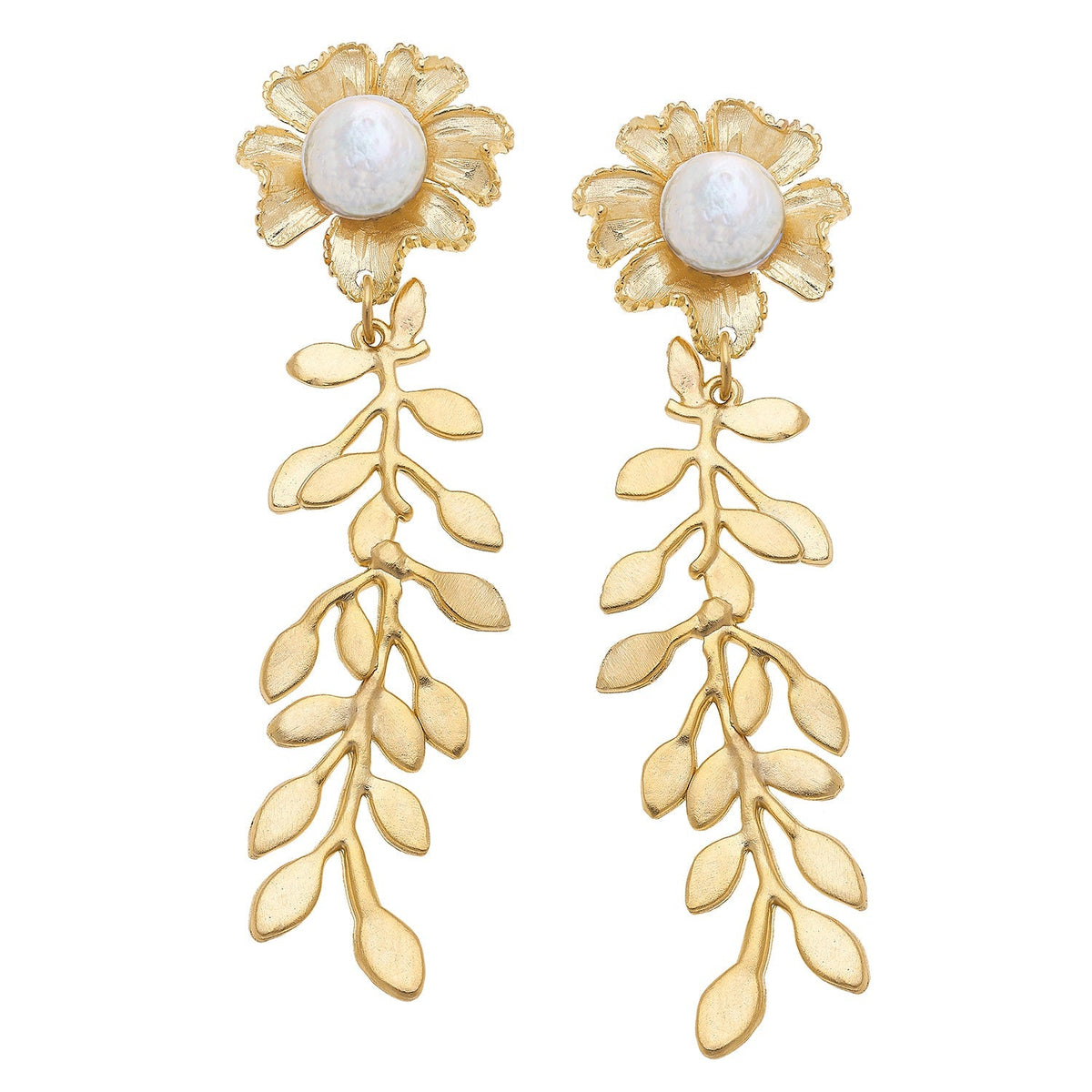 Vine & Pearl Earrings