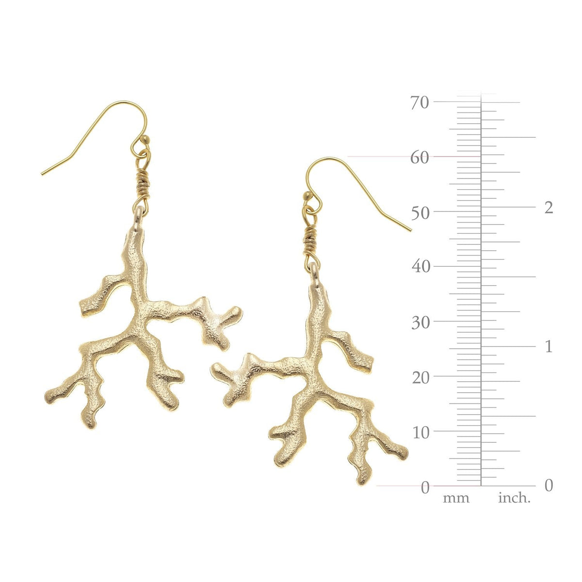 Coral Drop Earrings