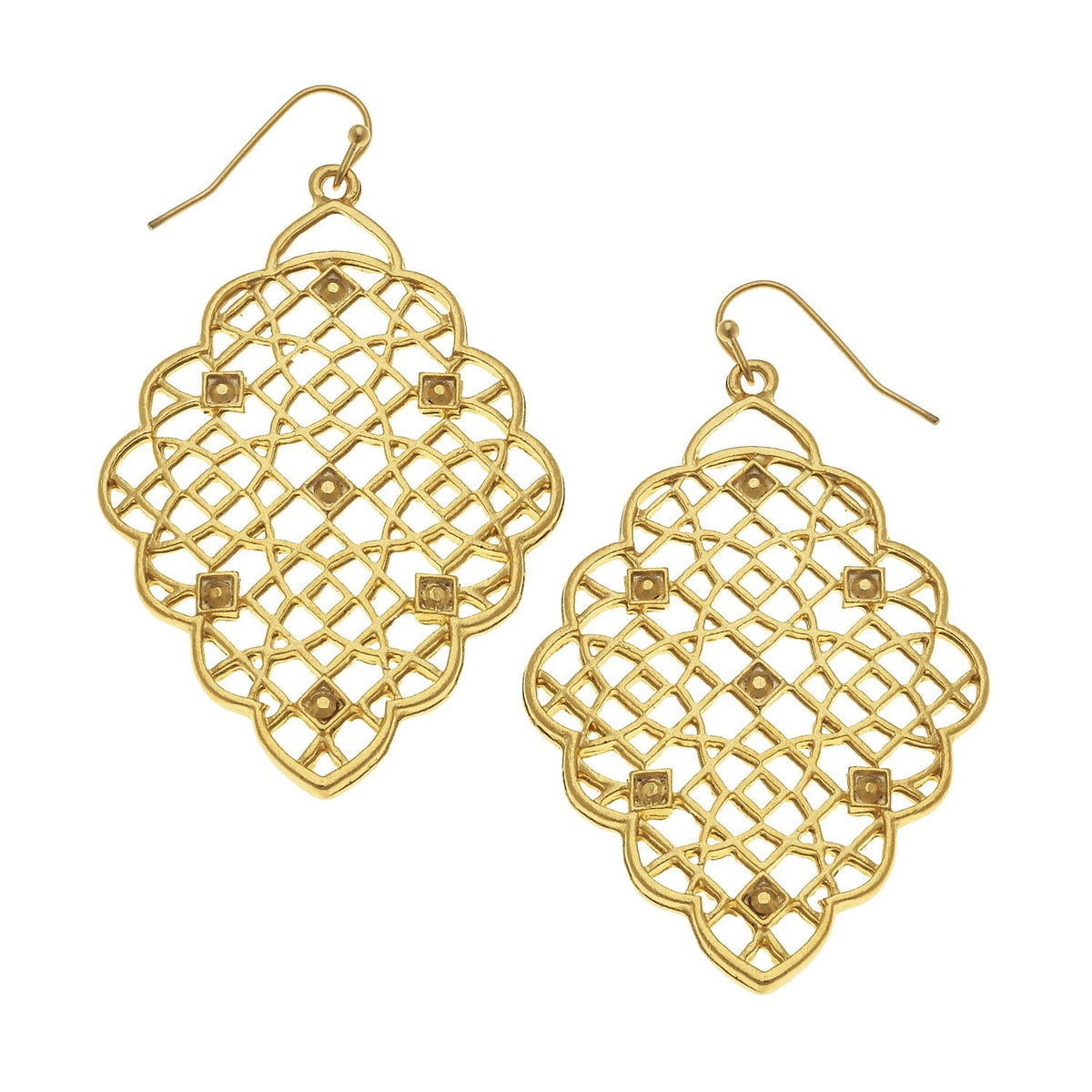 Scalloped Filigree Earrings