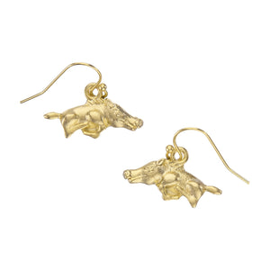 Wild Boar Drop Earrings