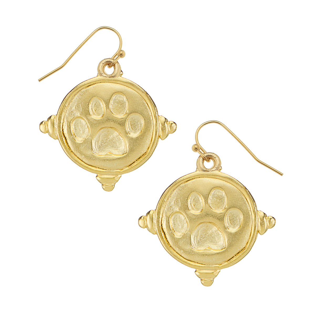 Paw Print Drop Earrings