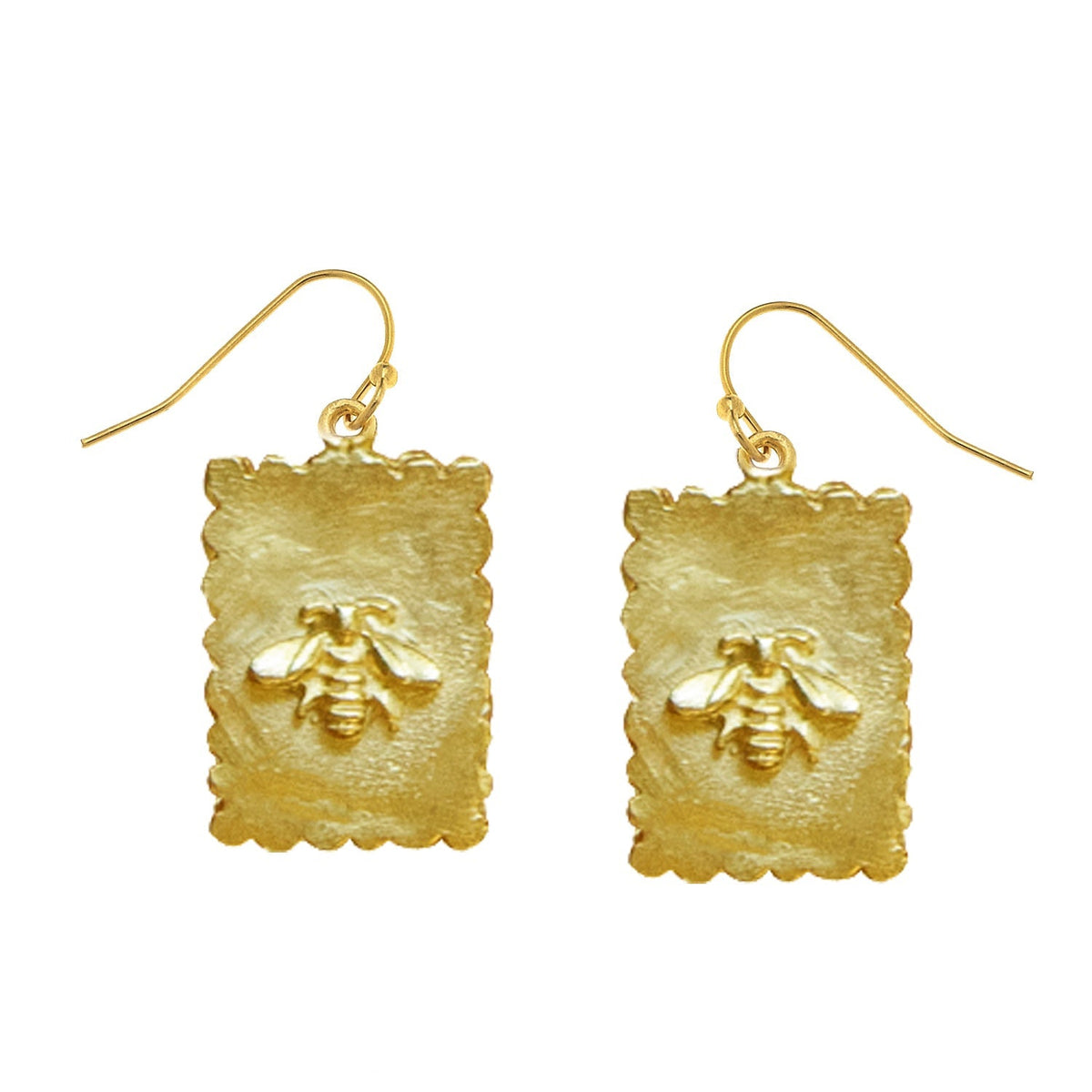 Bee Stamp Earrings