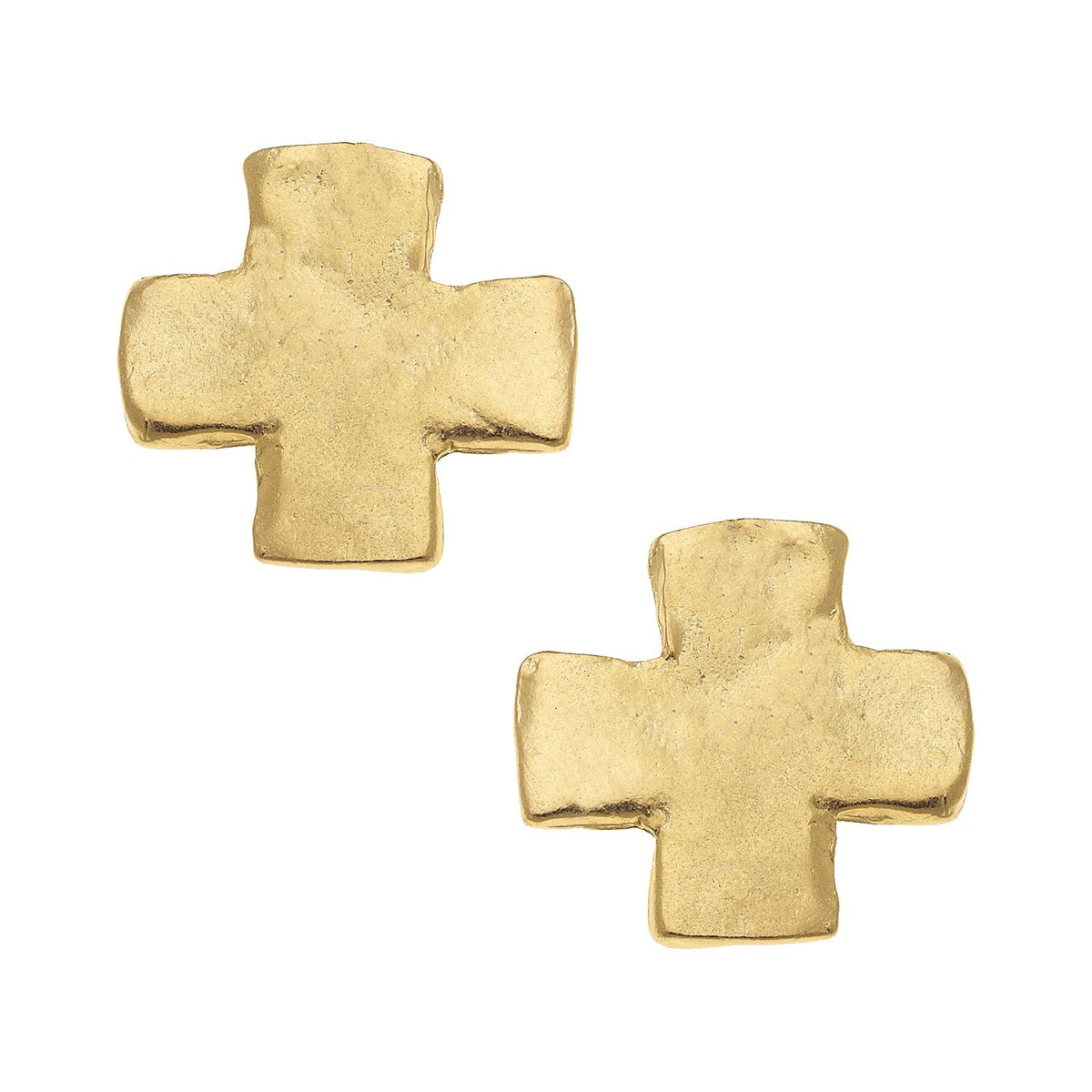 Square Cross Studs