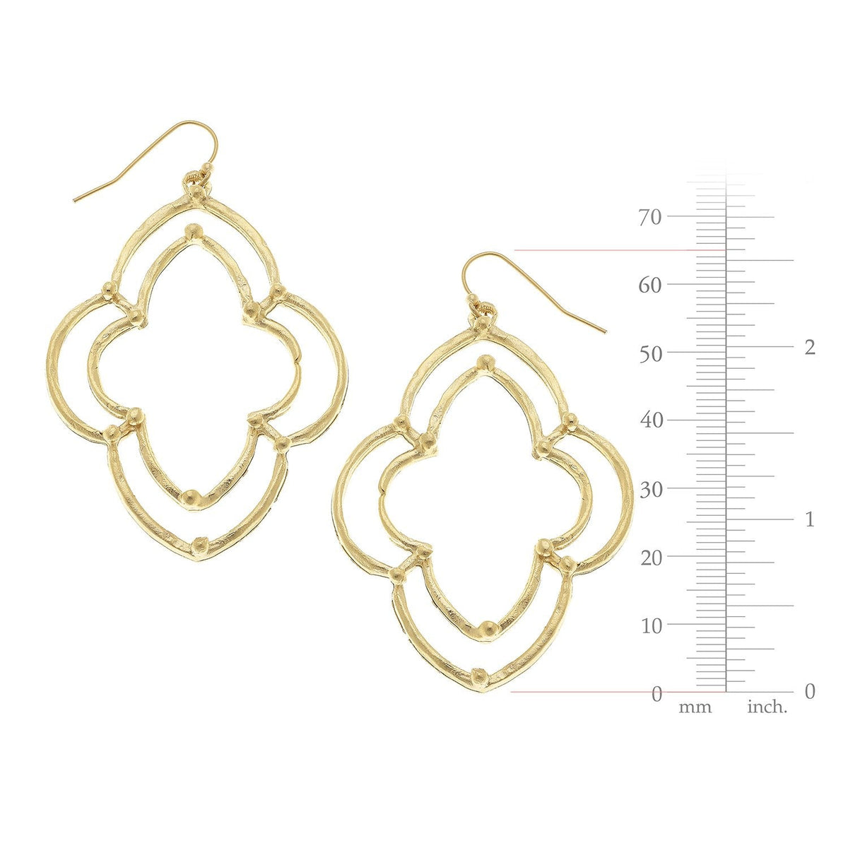 Dotted Scallop Earrings