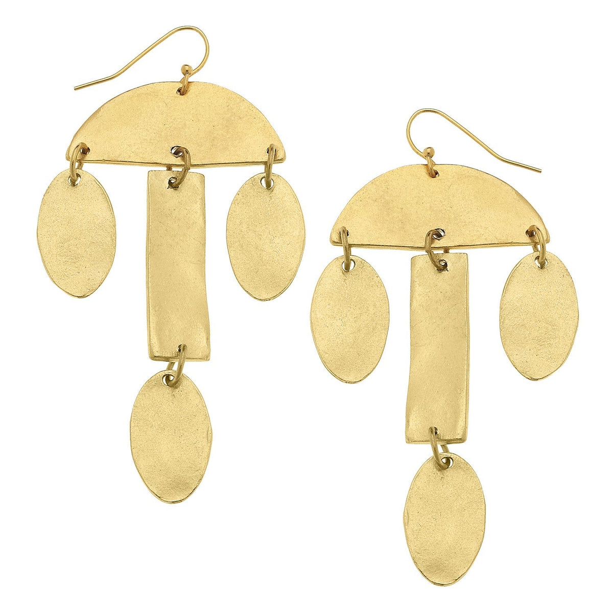 Rectangles, Ovals, & Half-Rounds Drop Earrings