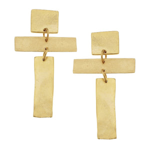 Modern Cross Earrings
