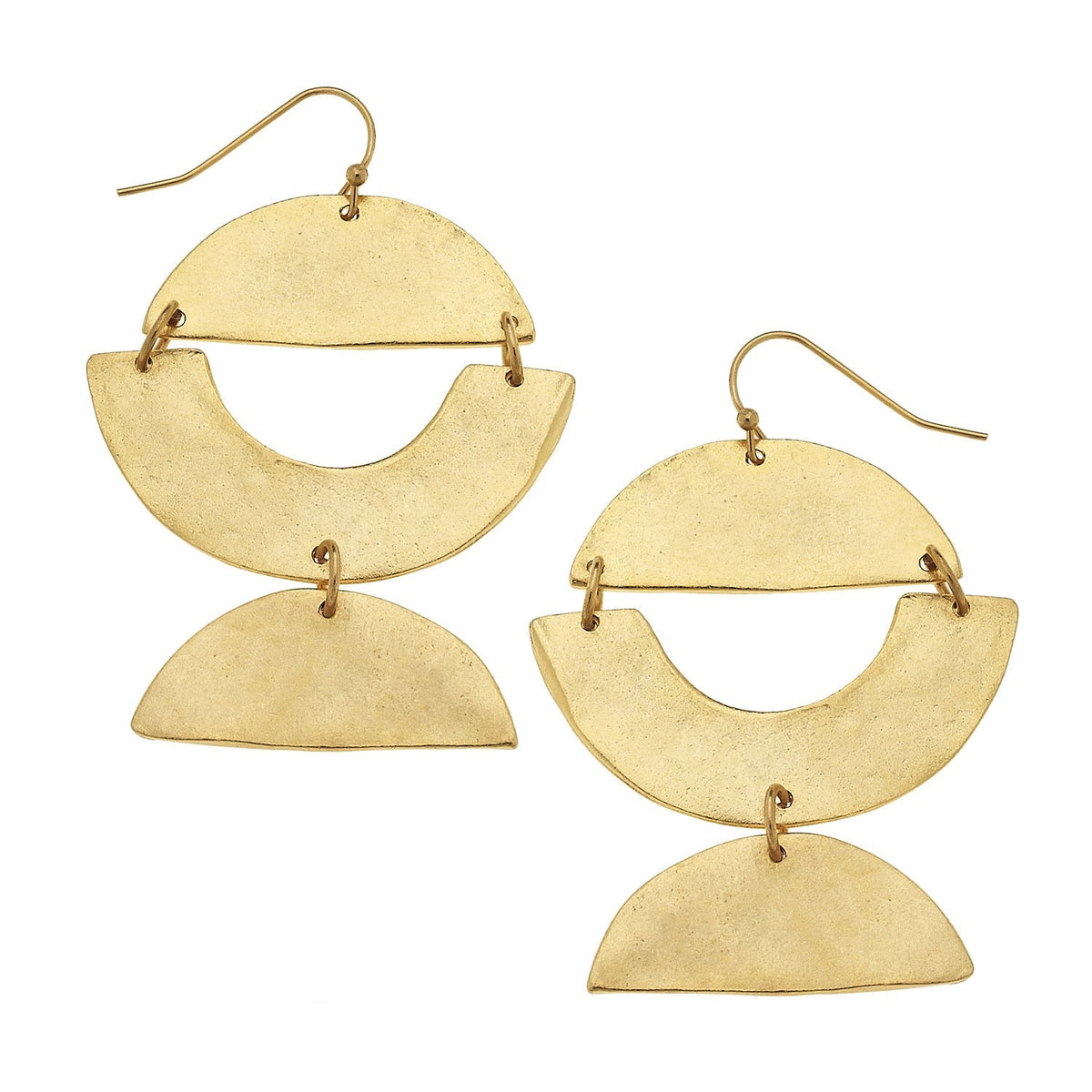 Arches & Half-Curves Drop Earrings