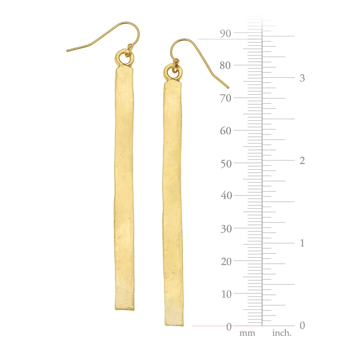 Gold Bar Earrings