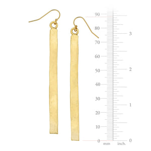 Gold Bar Earrings