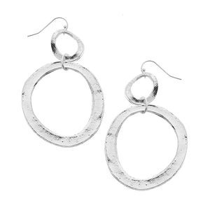 Double Circle Tiered Earrings