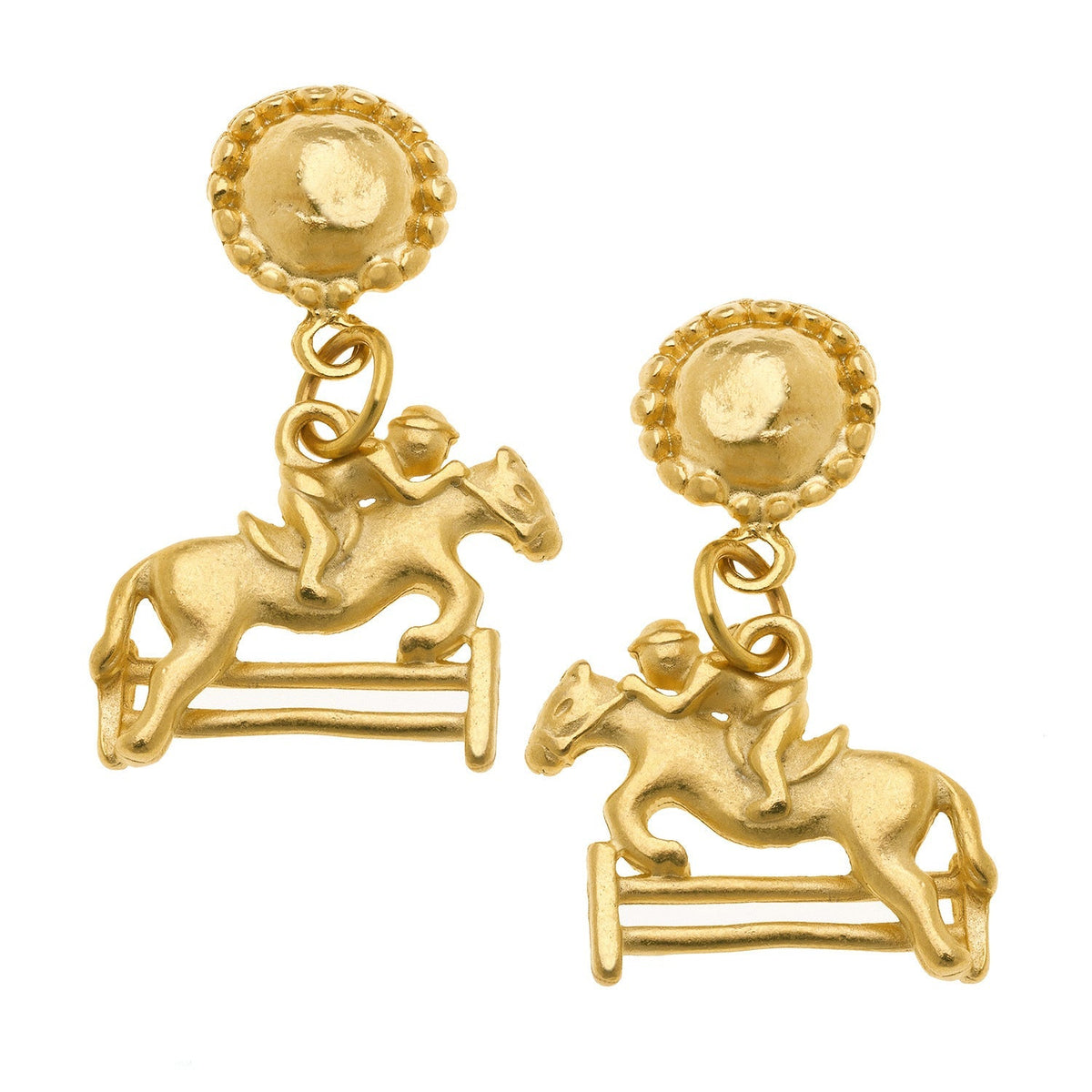 Race Horse Drop Earrings