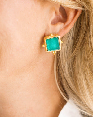 Aquamarine Green + Clip Back
