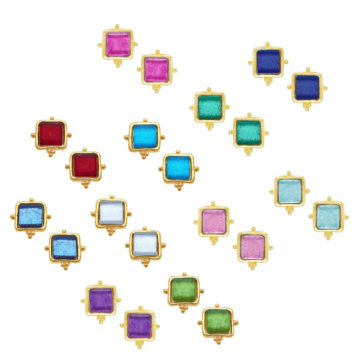 Set of 11 Assorted Madeline Studs