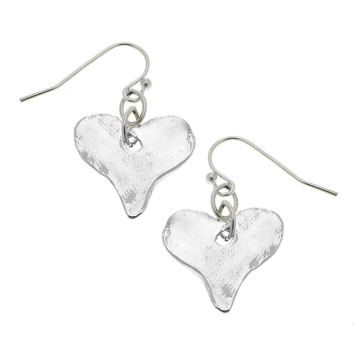 Silver Small Heart Earrings