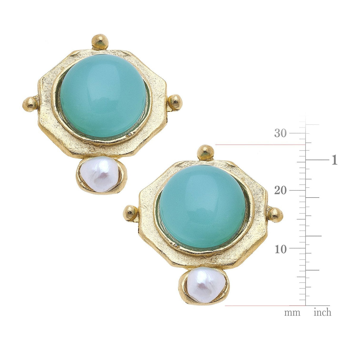 Aqua Quartz + Clip Back