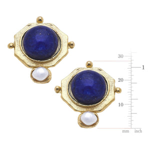 Blue Lapis + Clip Back