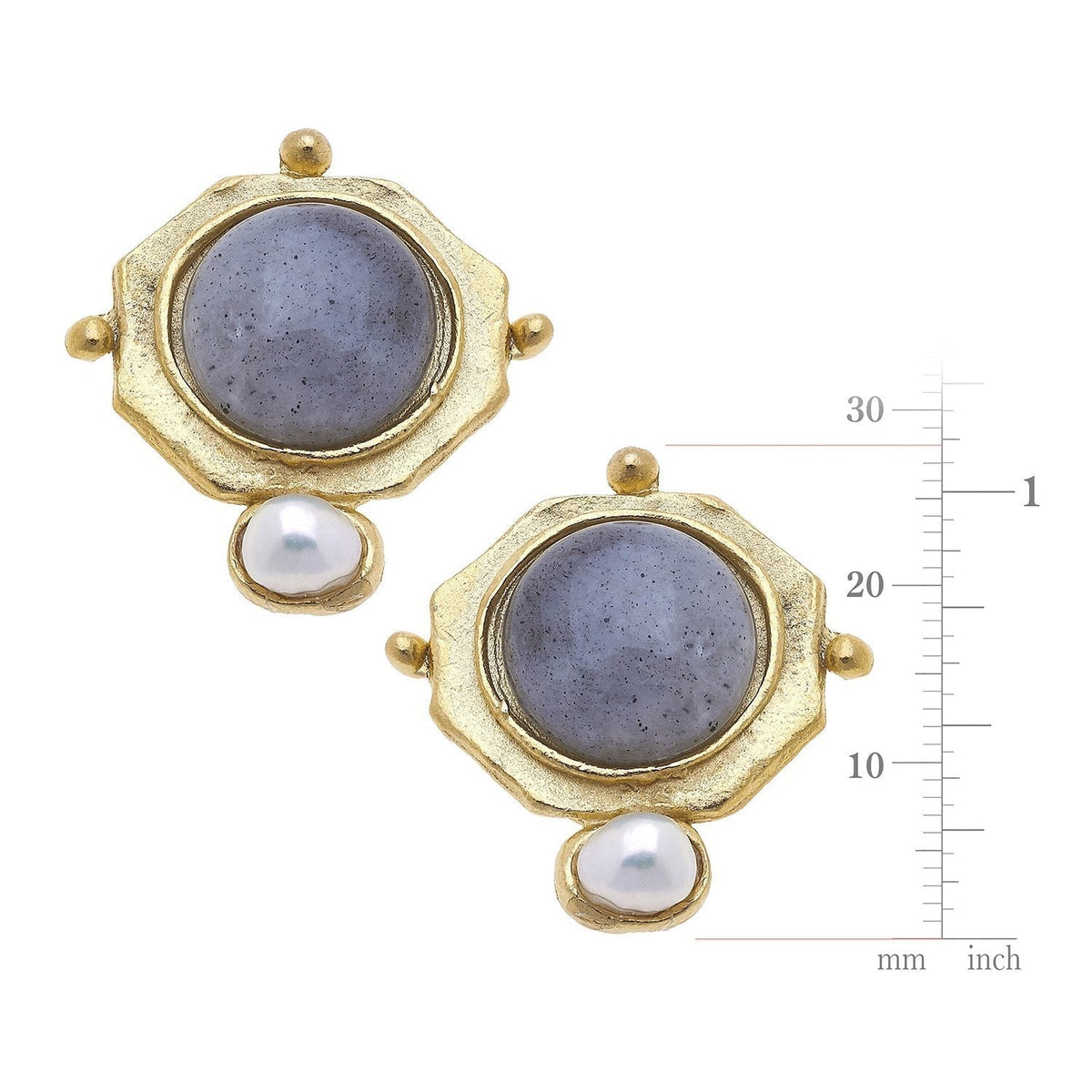 Labradorite + Post Back