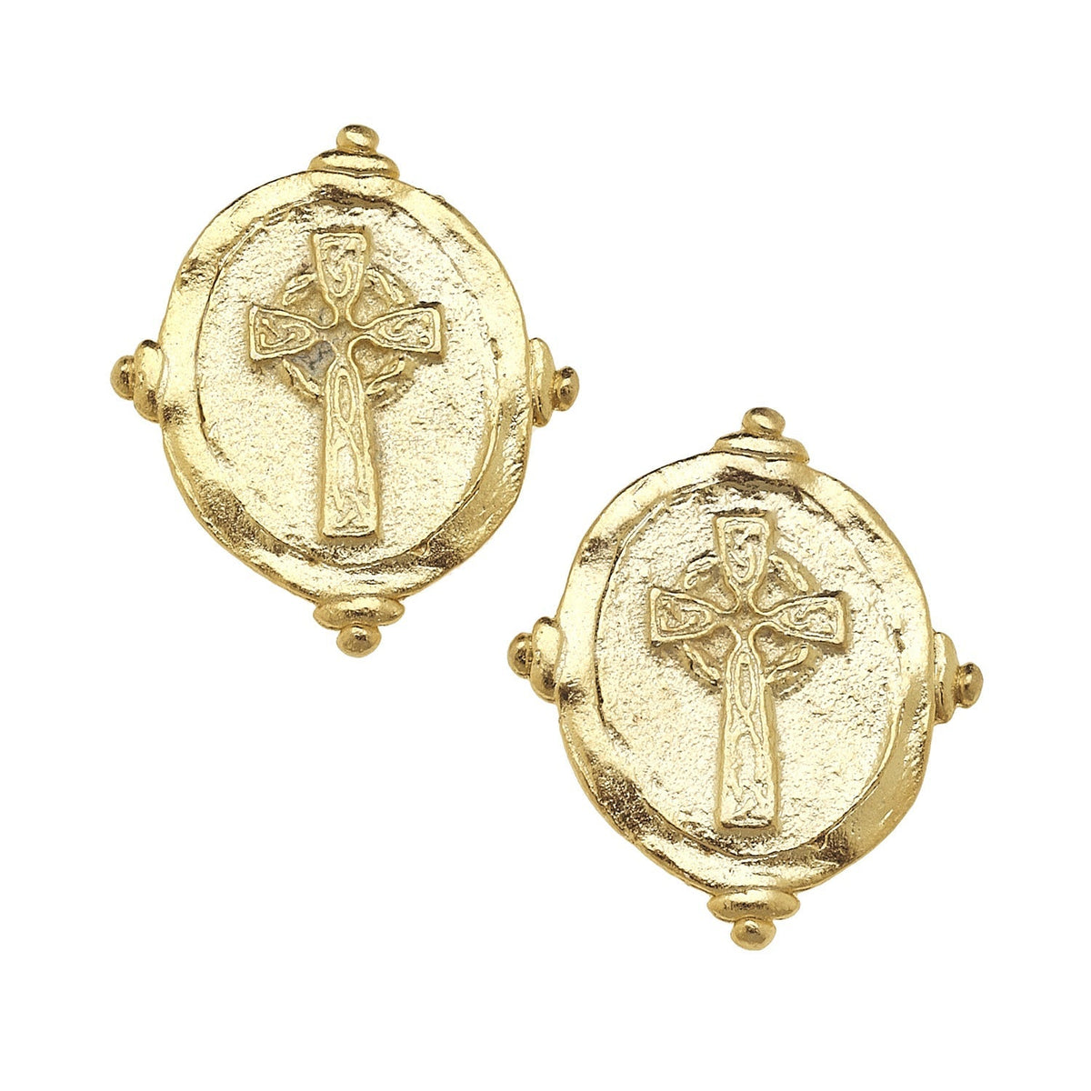 Cross Intaglio Studs