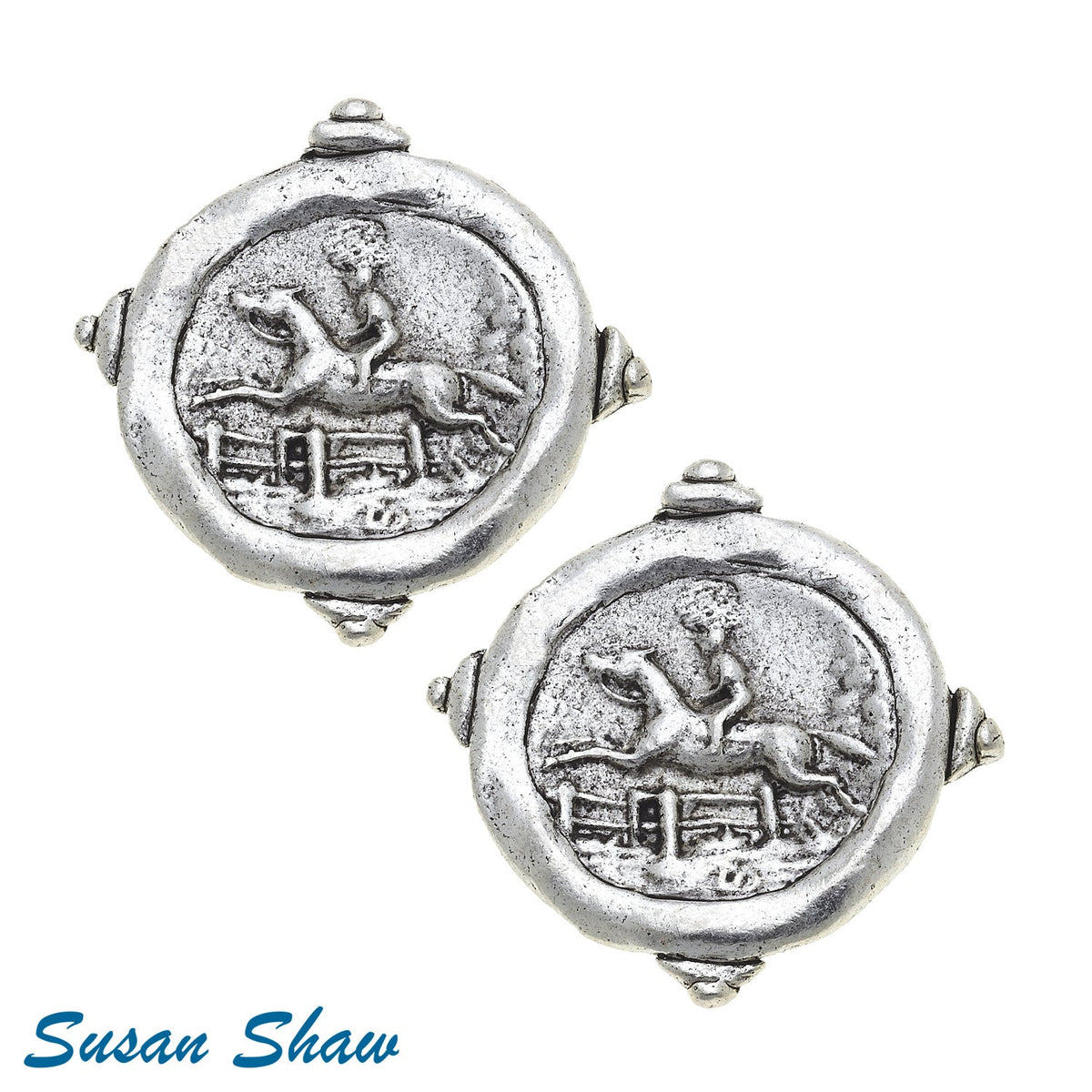 Equestrian Intaglio Studs