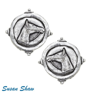 Horse Head Intaglio Studs