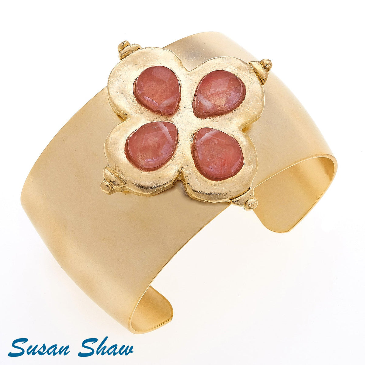 Clover Stone Cuff