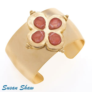 Clover Stone Cuff