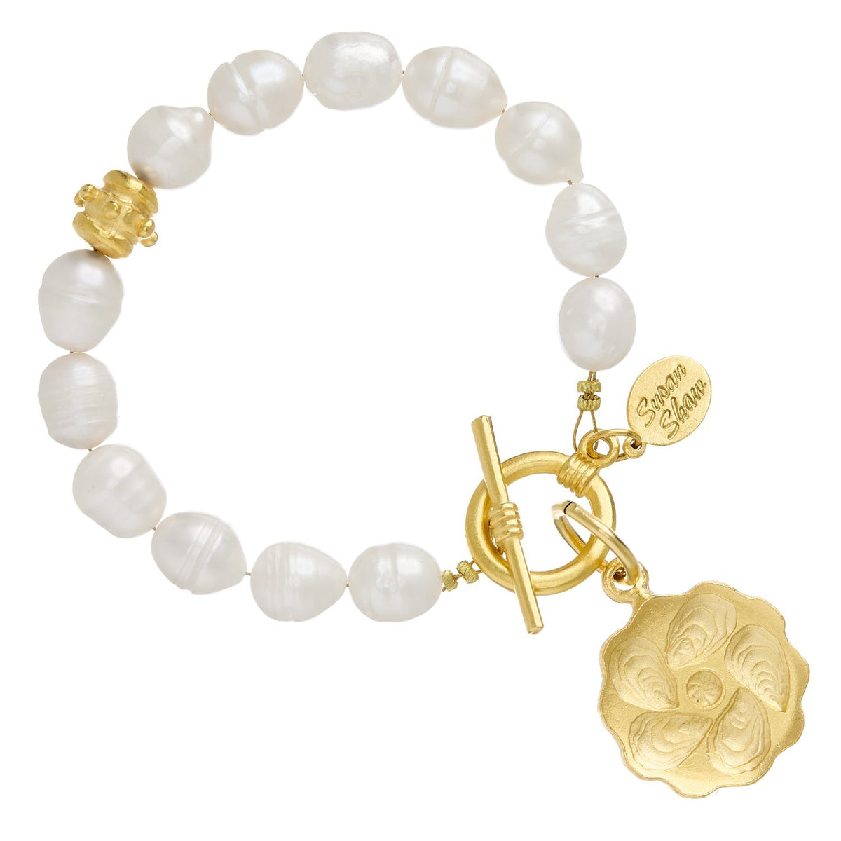 Oyster Plate Toggle Bracelet