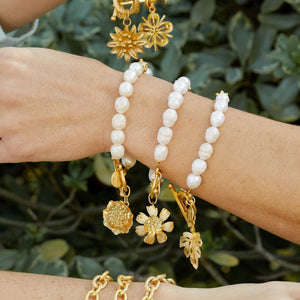 Leaf Pearl Bracelet