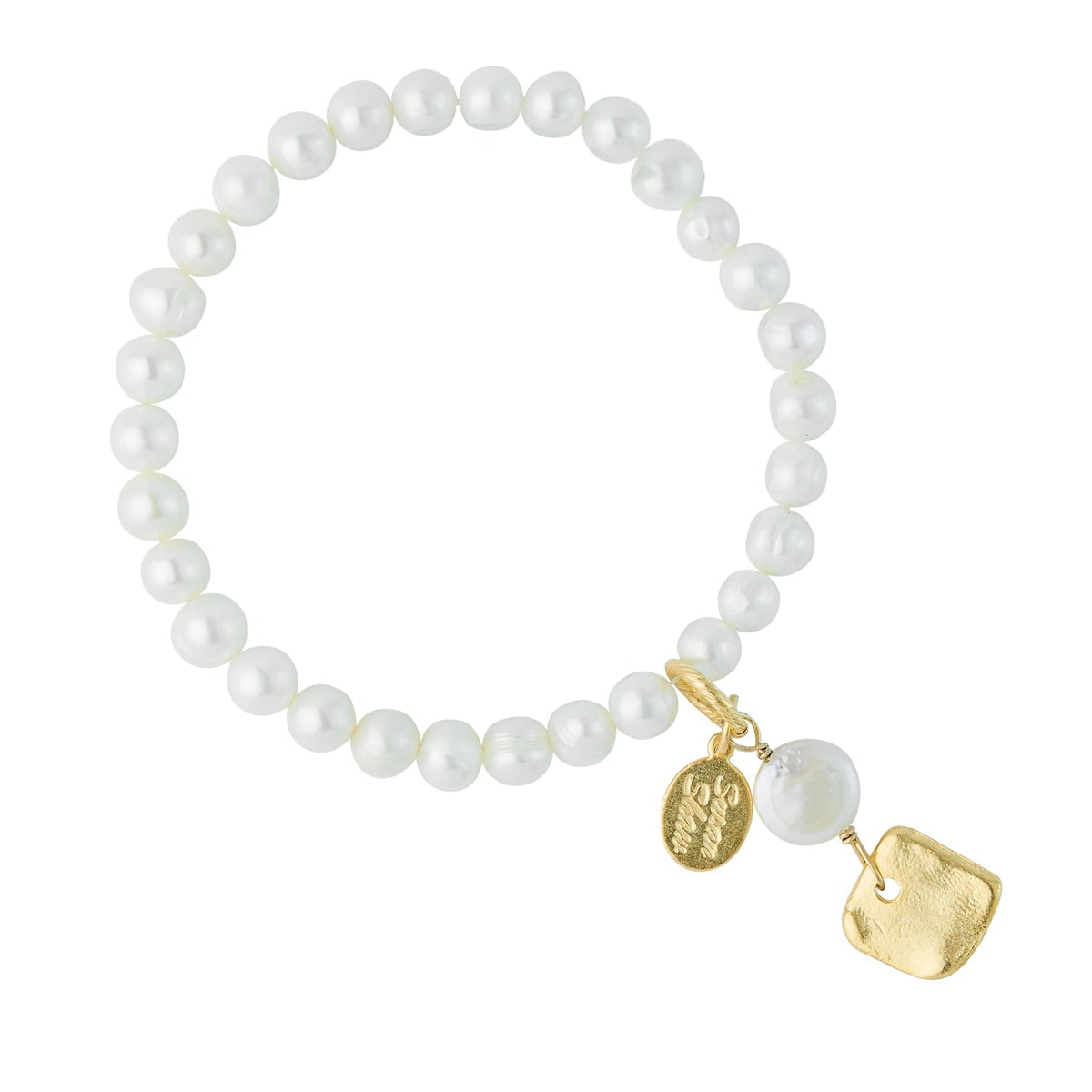 Pearl Square Stretch Bracelet