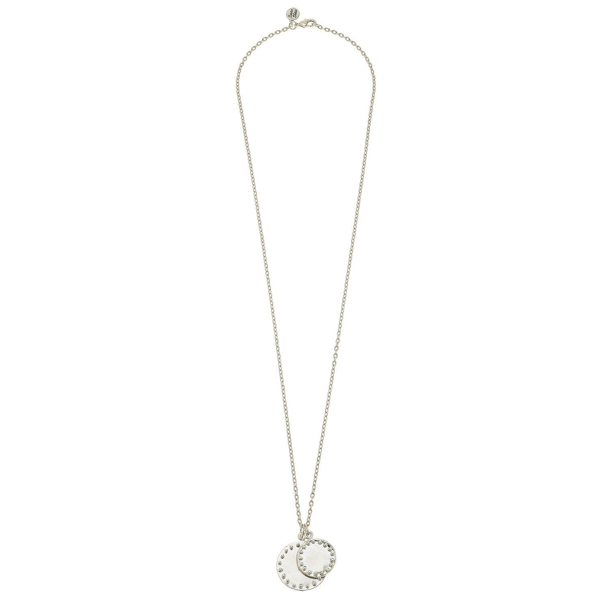 Long Dotted Round Chain Necklace