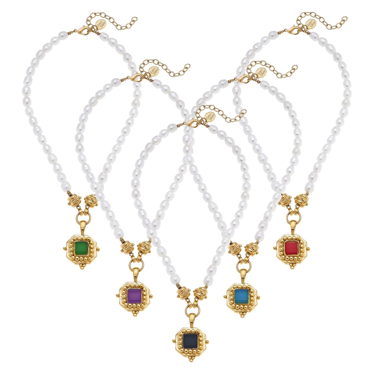 Set of 5 Assorted Charlotte Pearl Necklaces