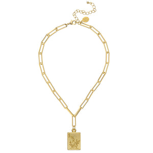Mahjong Large Paperclip Necklace