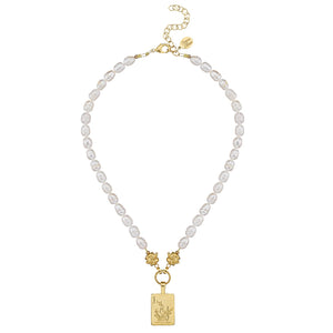 Mahjong Pearl Necklace