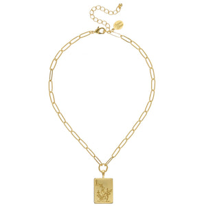 Mahjong Paperclip Necklace
