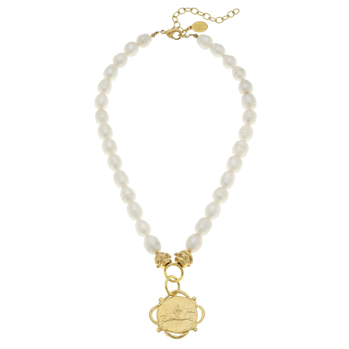Equestrian Pearl Necklace