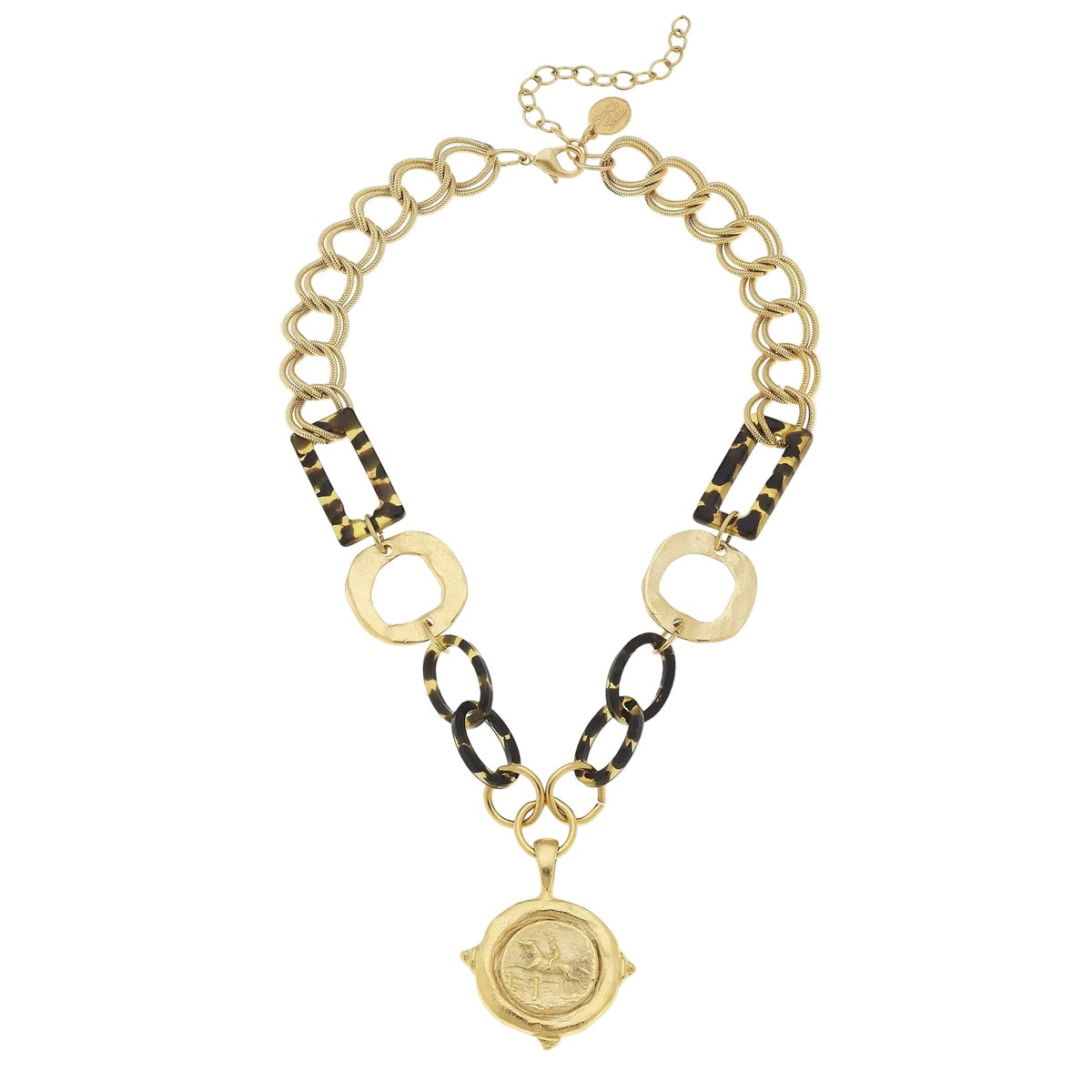 Equestrian Tortoise Link Necklace