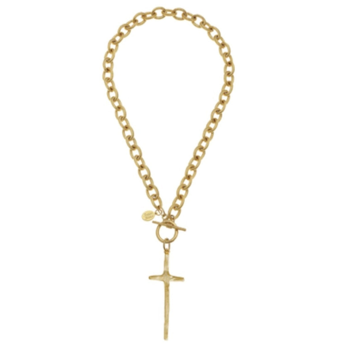 Tall Cross Toggle Necklace