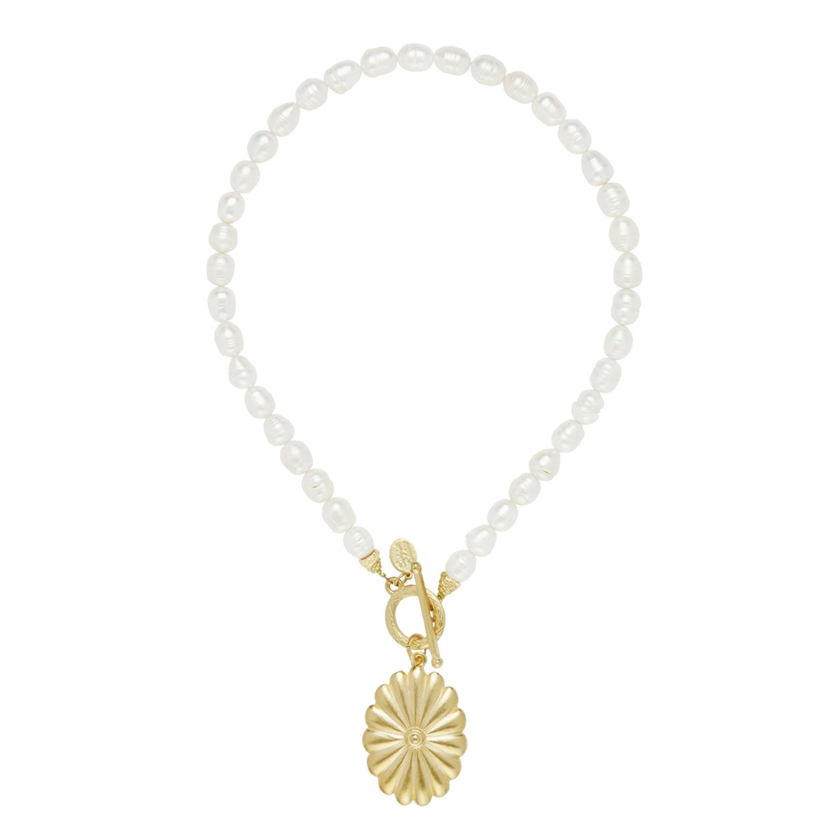 Connie Oval Pearl Necklace