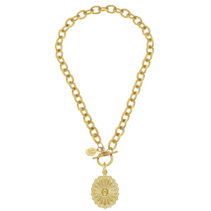 Jane Oval Toggle Necklace