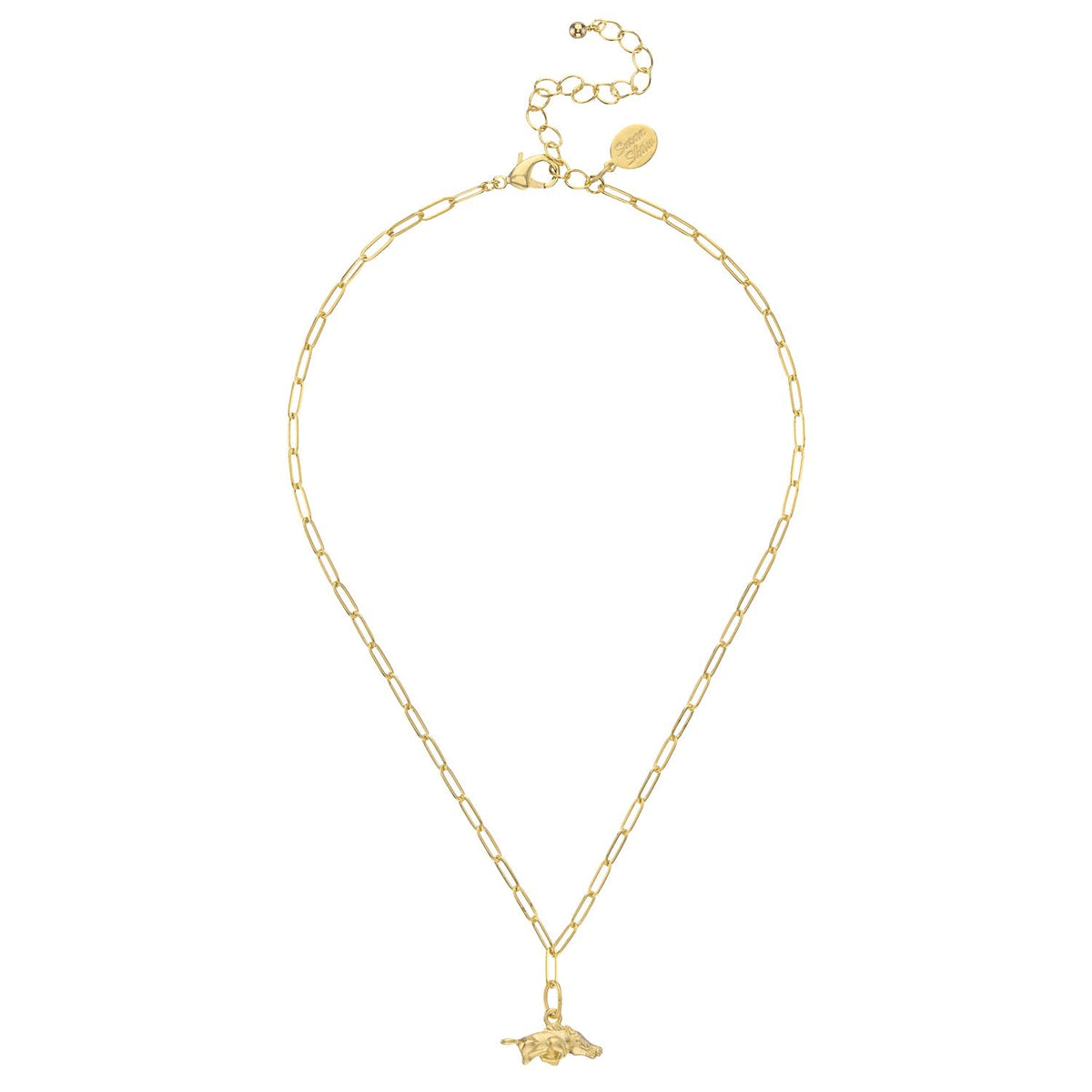 Small Wild Boar Paperclip Necklace