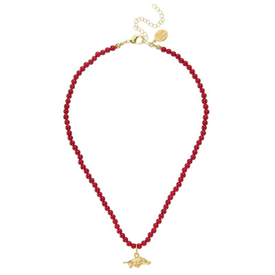 Alys Wild Boar Red Coral Necklace