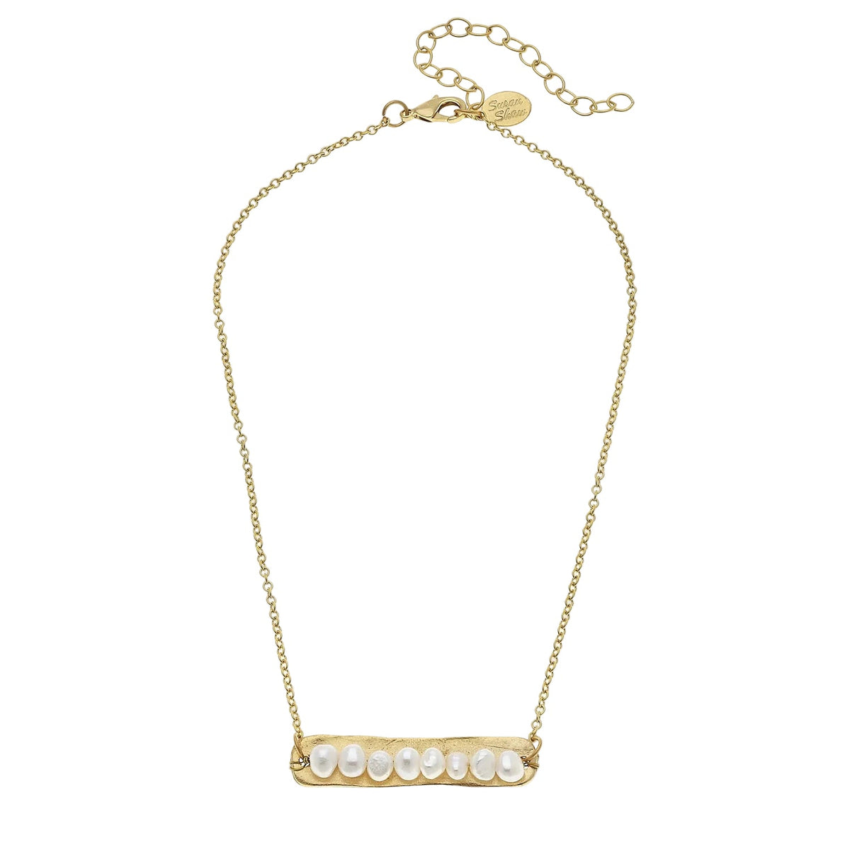 Dainty Freshwater Pearl Bar Necklace