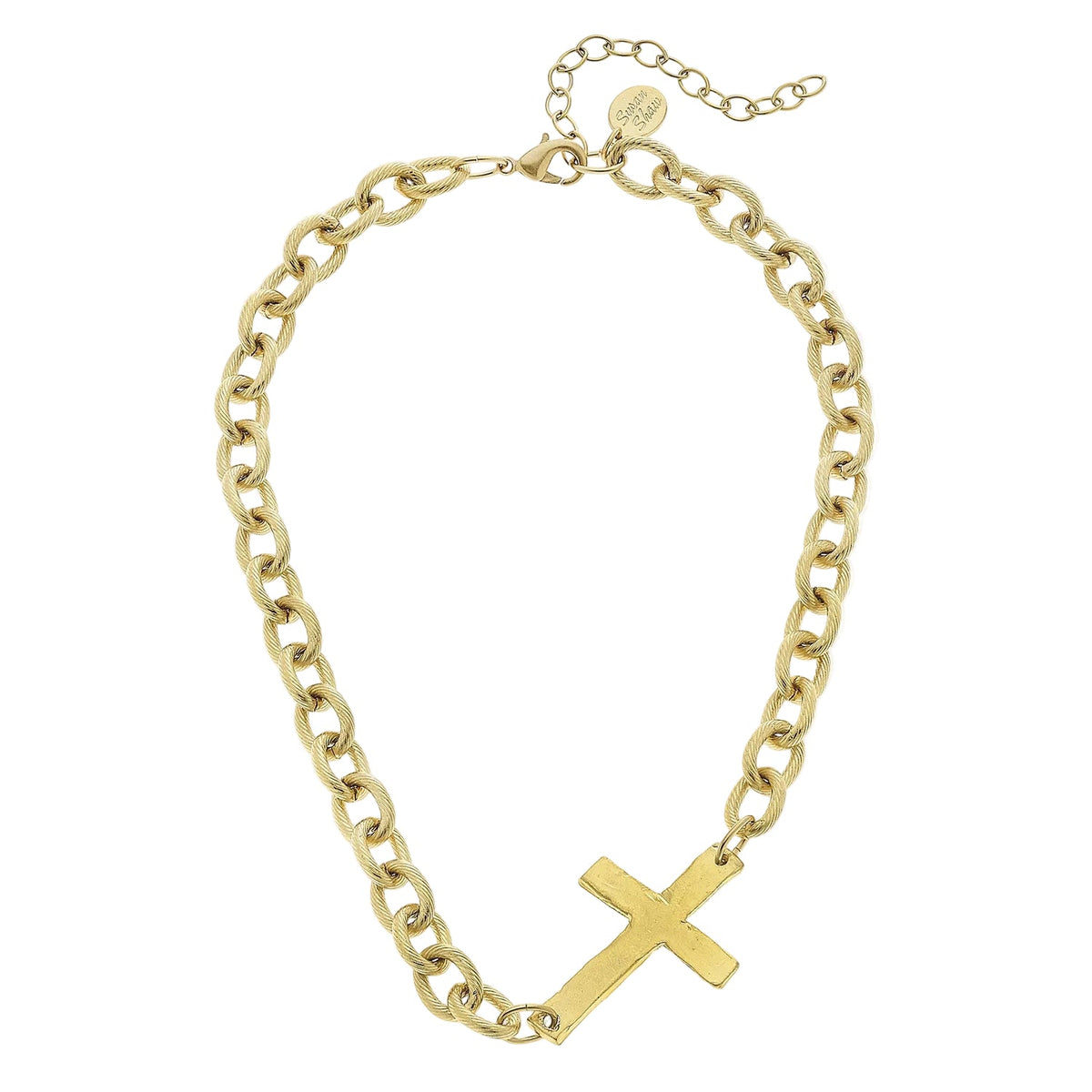 Side Cross Necklace