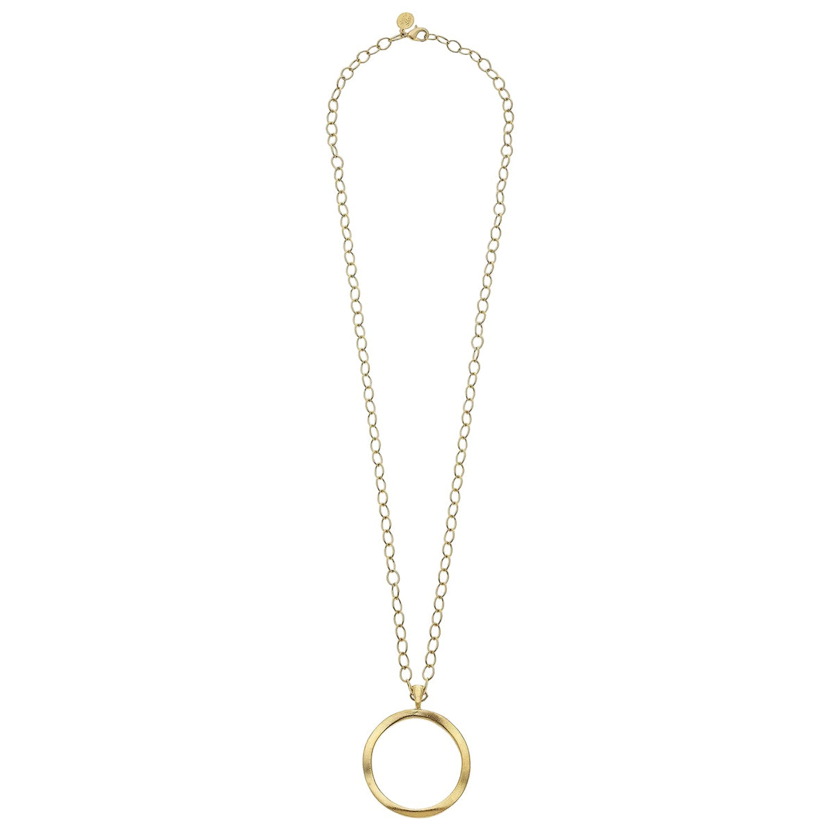 Long Open Round Dainty Necklace