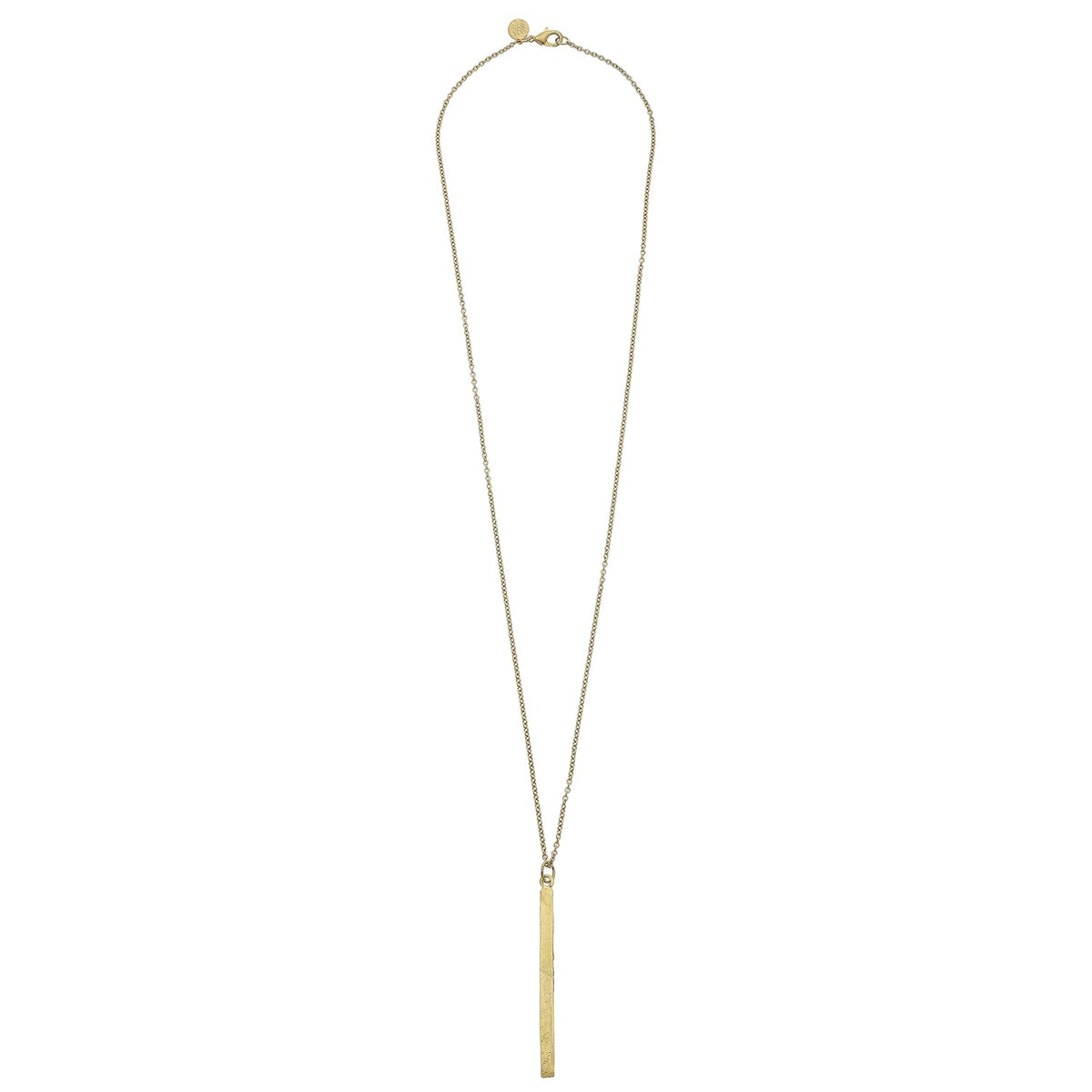 Long Rectangle Bar Necklace