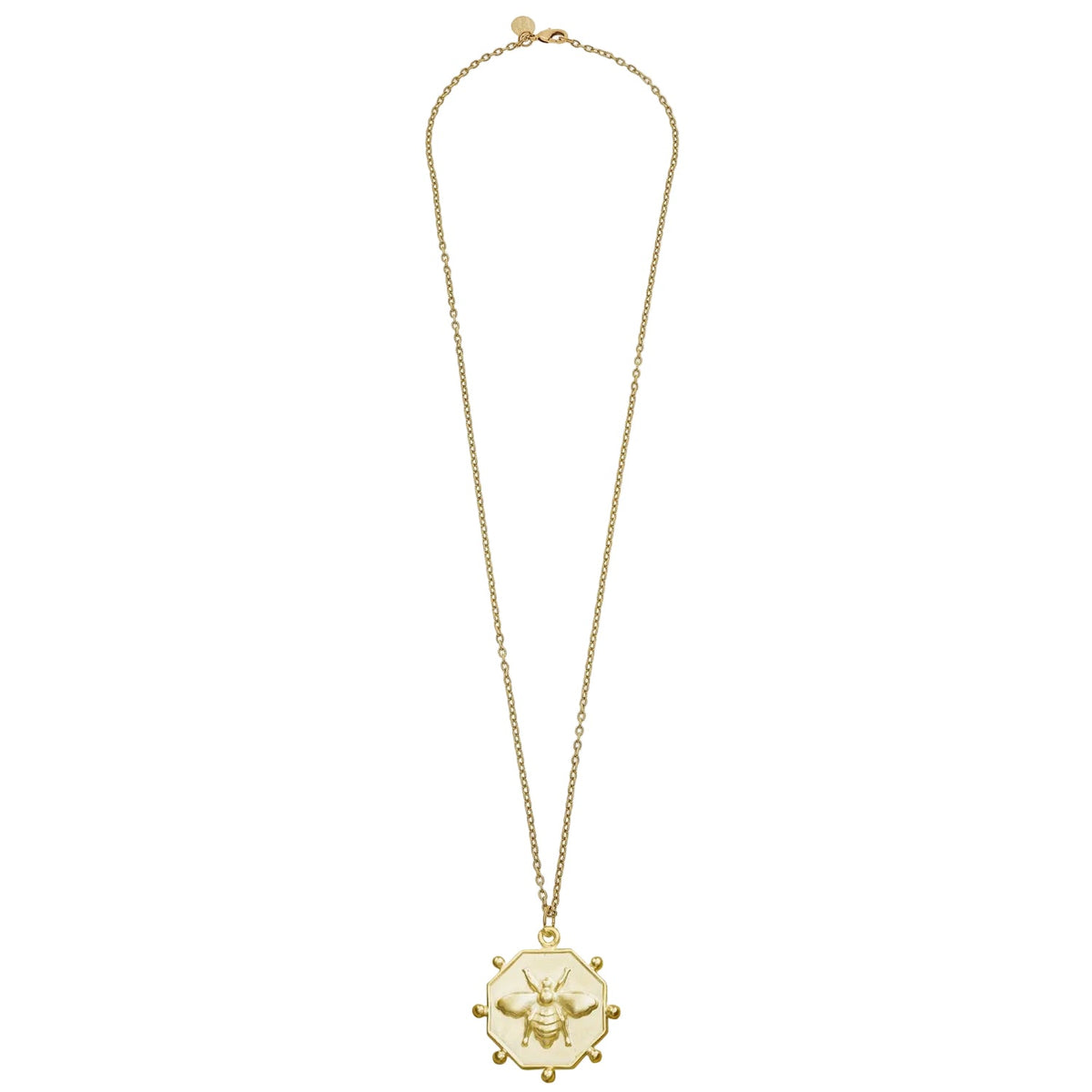 Long Honeycomb Bee Necklace